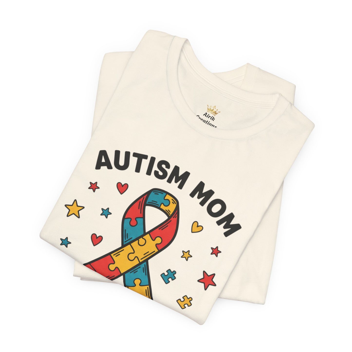 Autism Mom Tee — "AUTISM MOM – STRONGER THAN YOU KNOW" Puzzle Ribbon Shirt