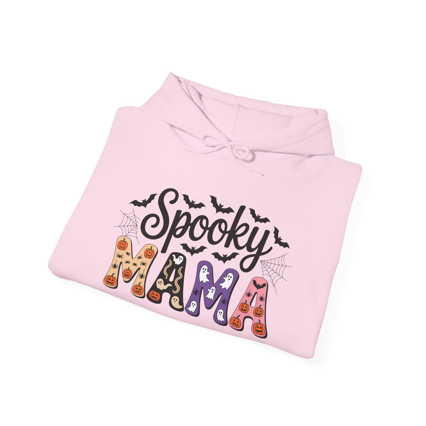 Spooky Mama Hooded Sweatshirt | Cozy Halloween Apparel, Unisex Sweatshirt, Gift for Halloween Lovers, Fall Fashion, Casual Hoodie