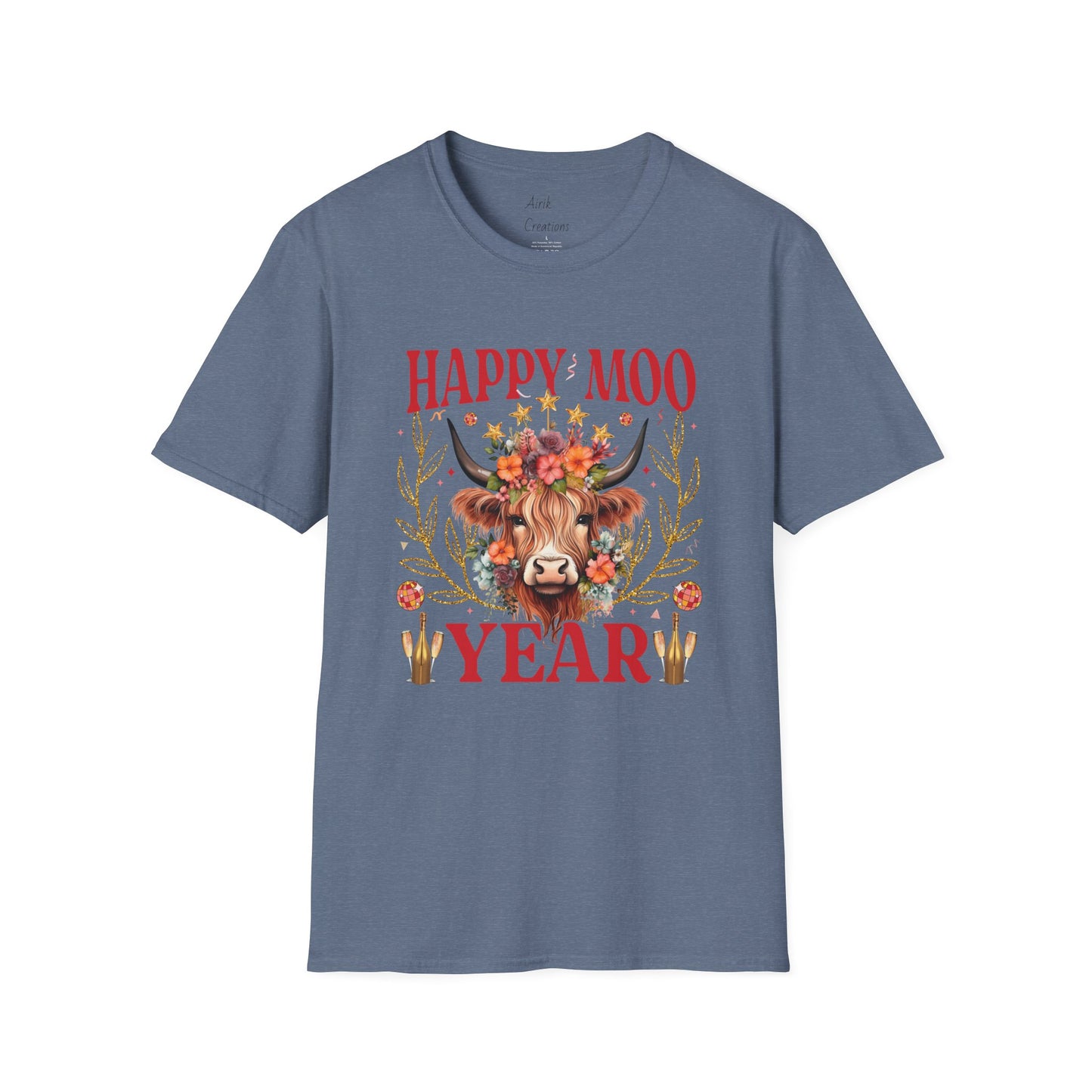 Unisex Softstyle T-Shirt - Happy Moo Year