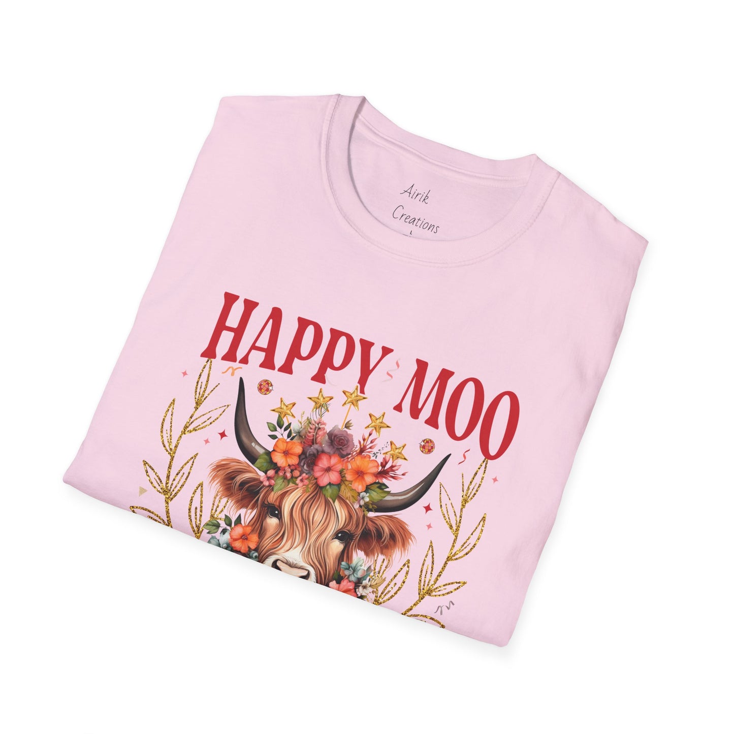 Unisex Softstyle T-Shirt - Happy Moo Year