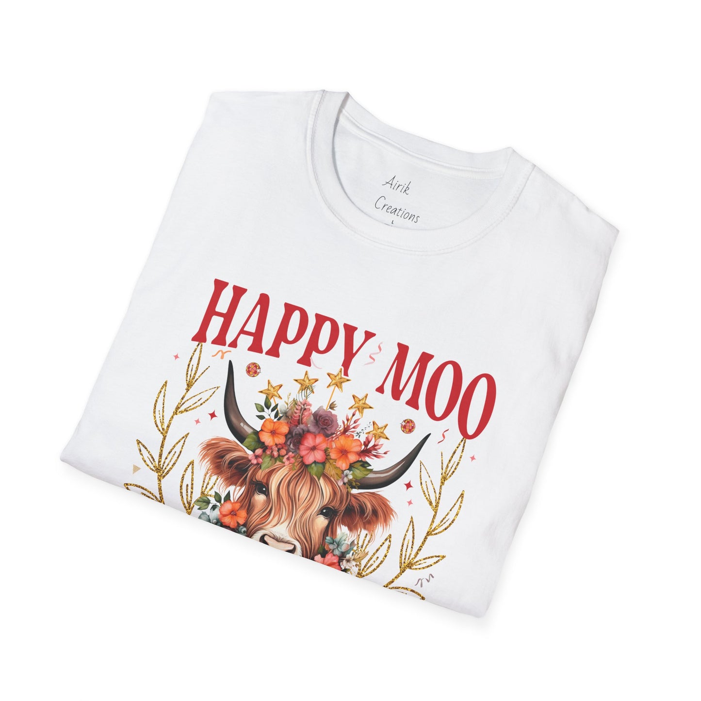 Unisex Softstyle T-Shirt - Happy Moo Year