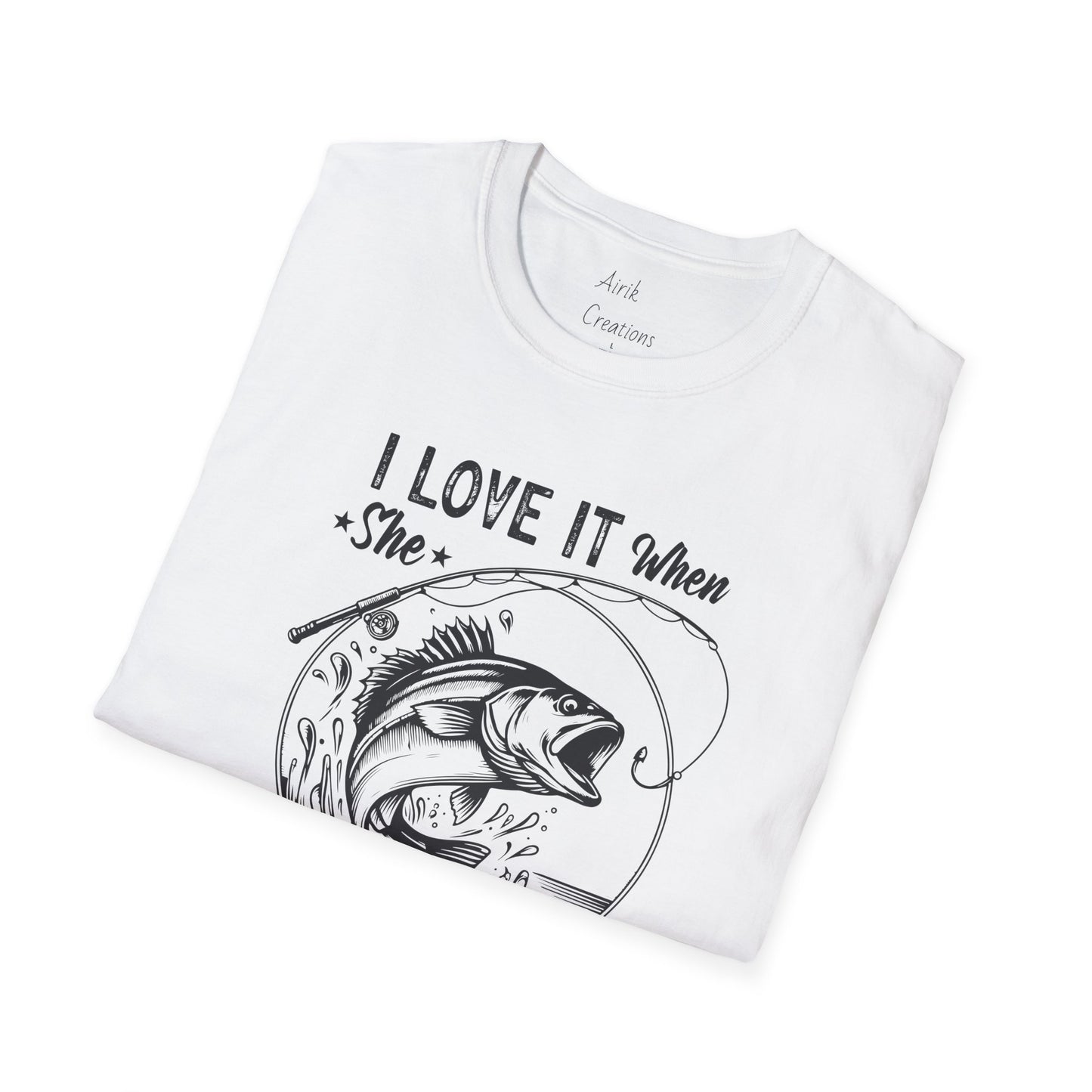 Unisex Softstyle T-Shirt - Fishing Bend Over