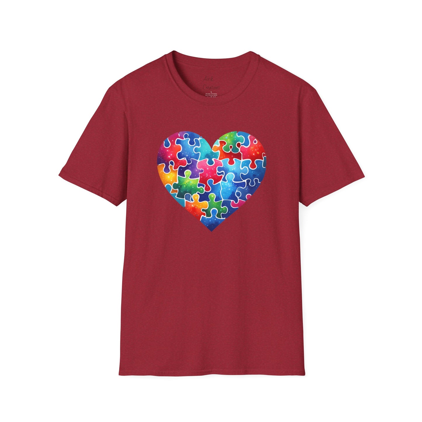 Unisex Softstyle T-Shirt - Autism Heart