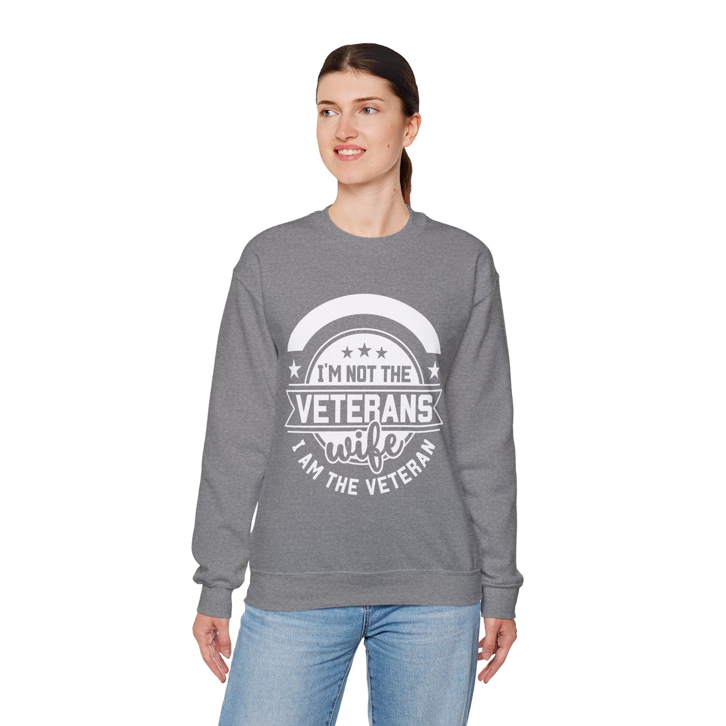 Unisex Heavy Blend™ Crewneck Sweatshirt - I am the Veteran