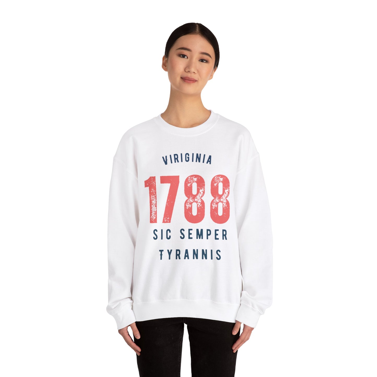 Unisex Heavy Blend™ Crewneck Sweatshirt - Virginia Sic Semper Tyrannis