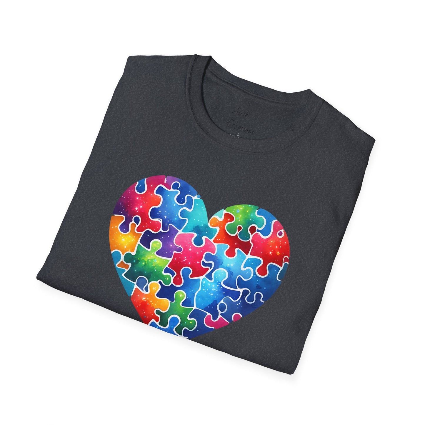 Unisex Softstyle T-Shirt - Autism Heart