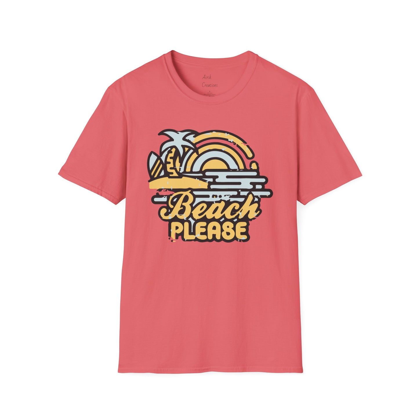 Unisex Softstyle T-Shirt - Beach Please