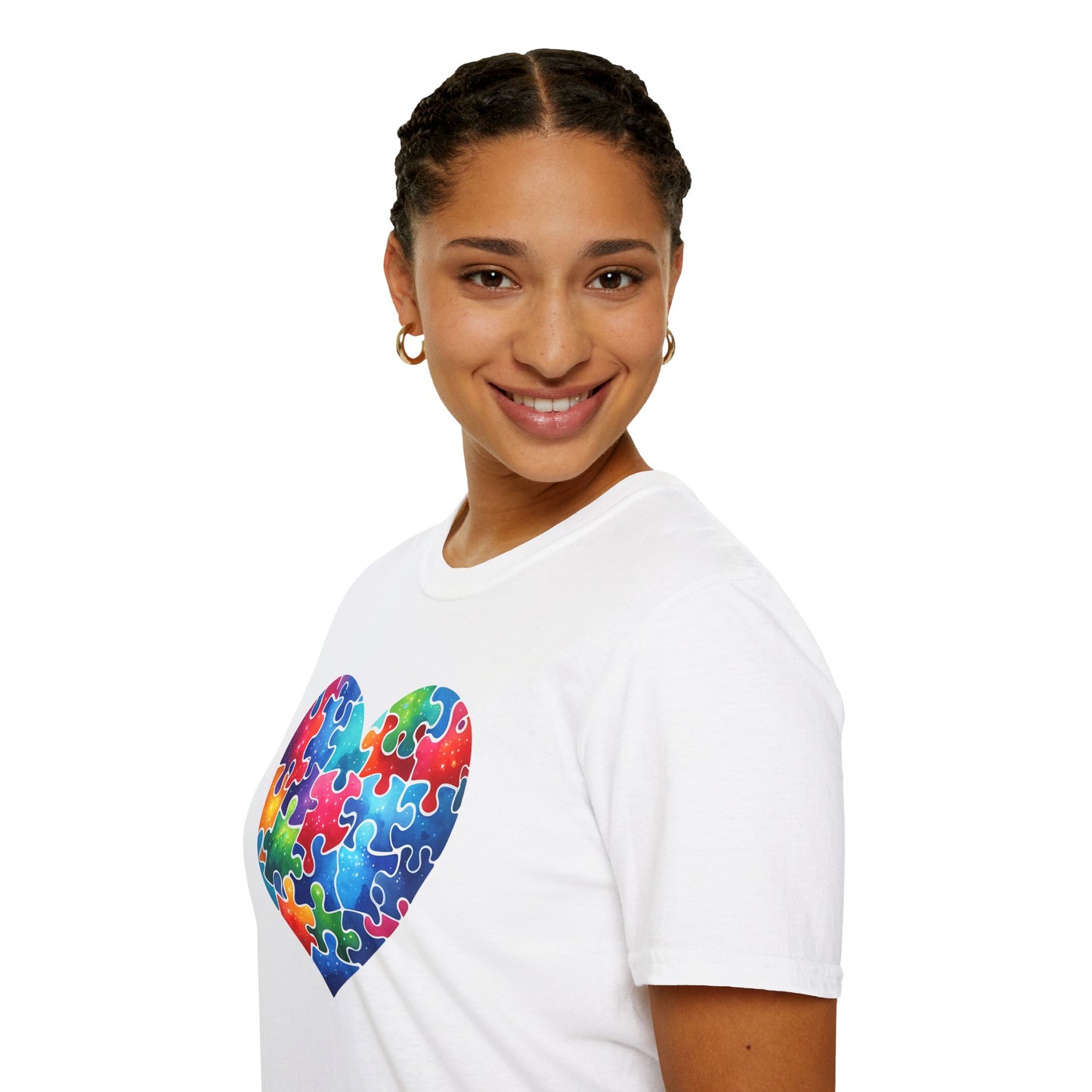 Unisex Softstyle T-Shirt - Autism Heart