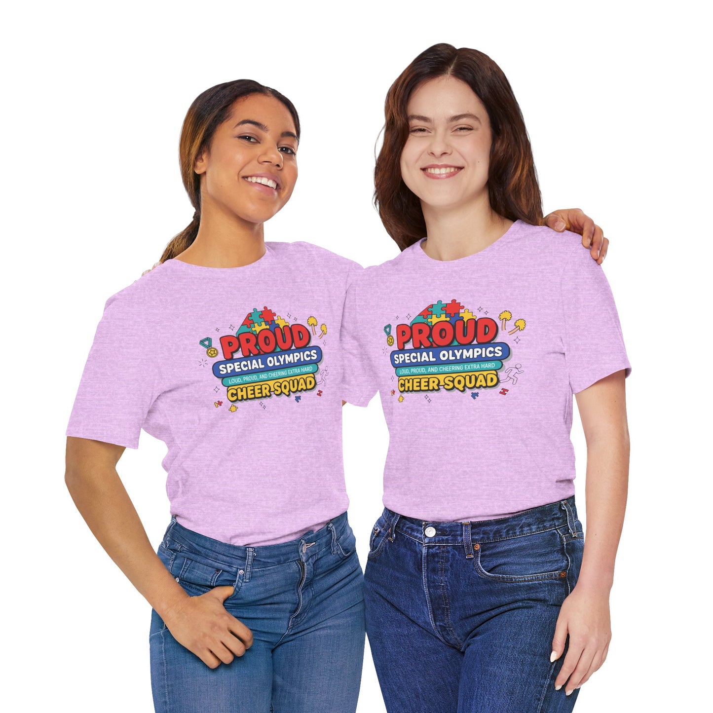 Proud Special Olympics Cheer Squad T-Shirt — Loud, Proud, and Cheering Extra Hard