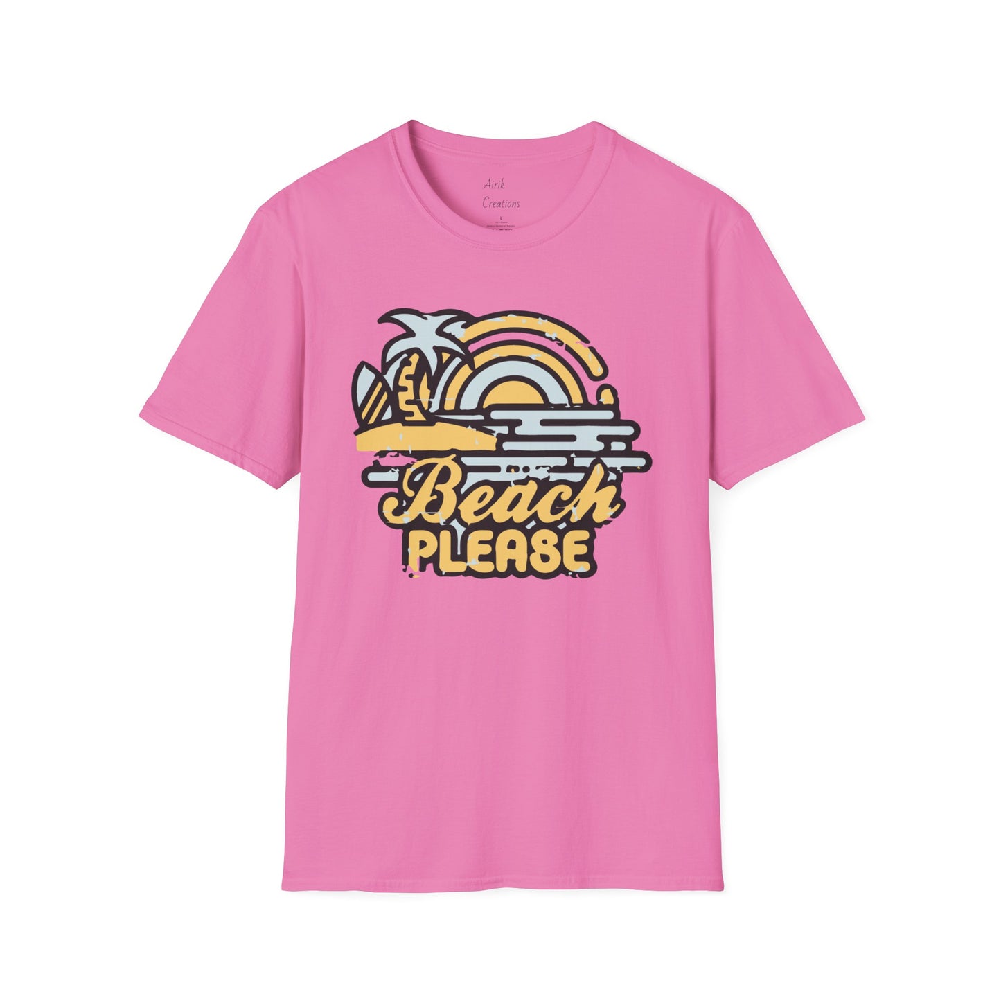 Unisex Softstyle T-Shirt - Beach Please