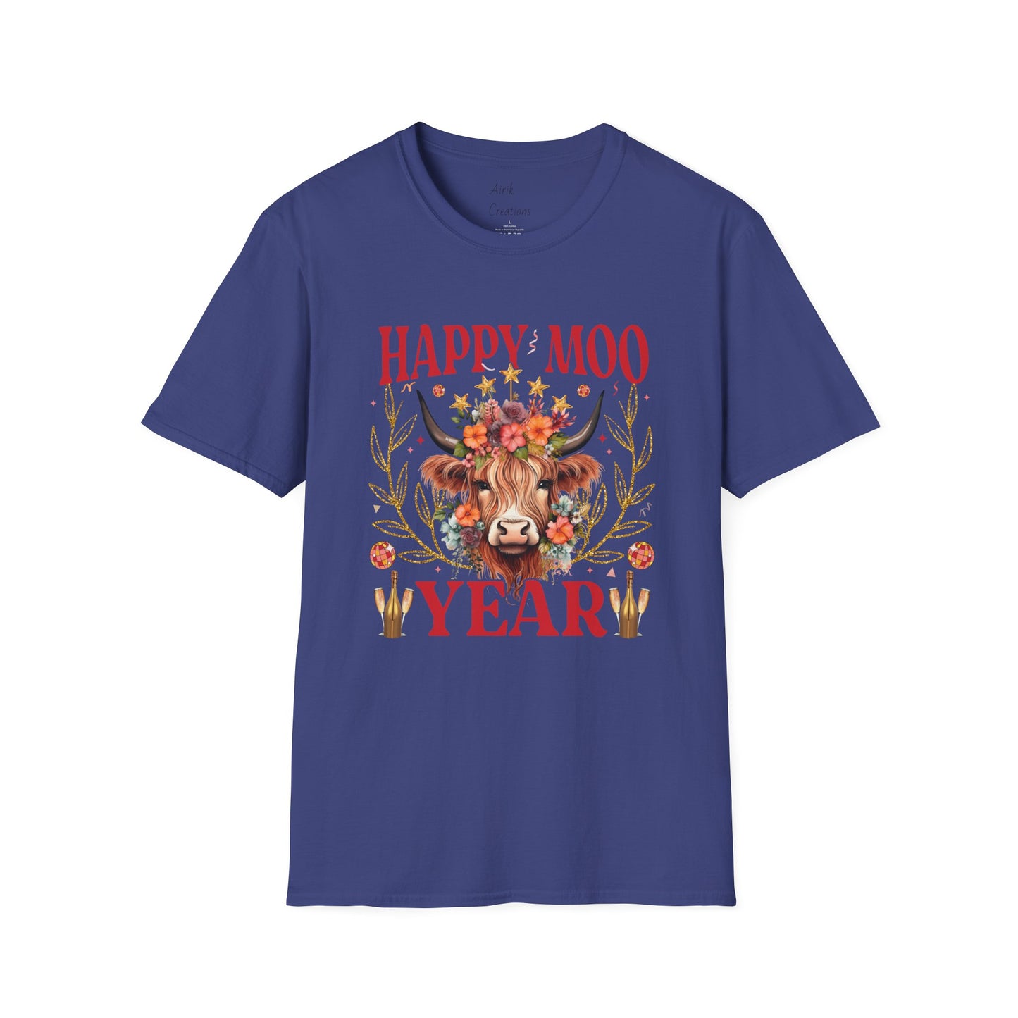 Unisex Softstyle T-Shirt - Happy Moo Year