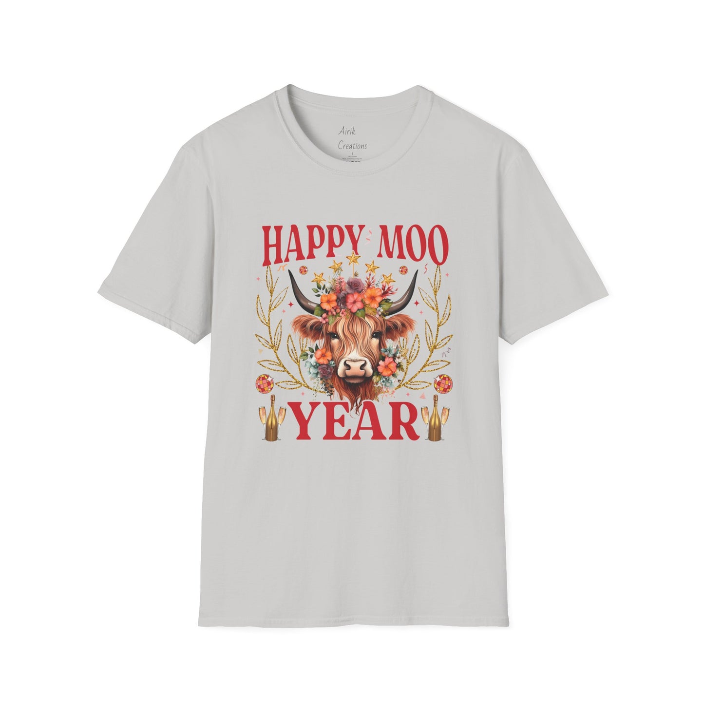 Unisex Softstyle T-Shirt - Happy Moo Year