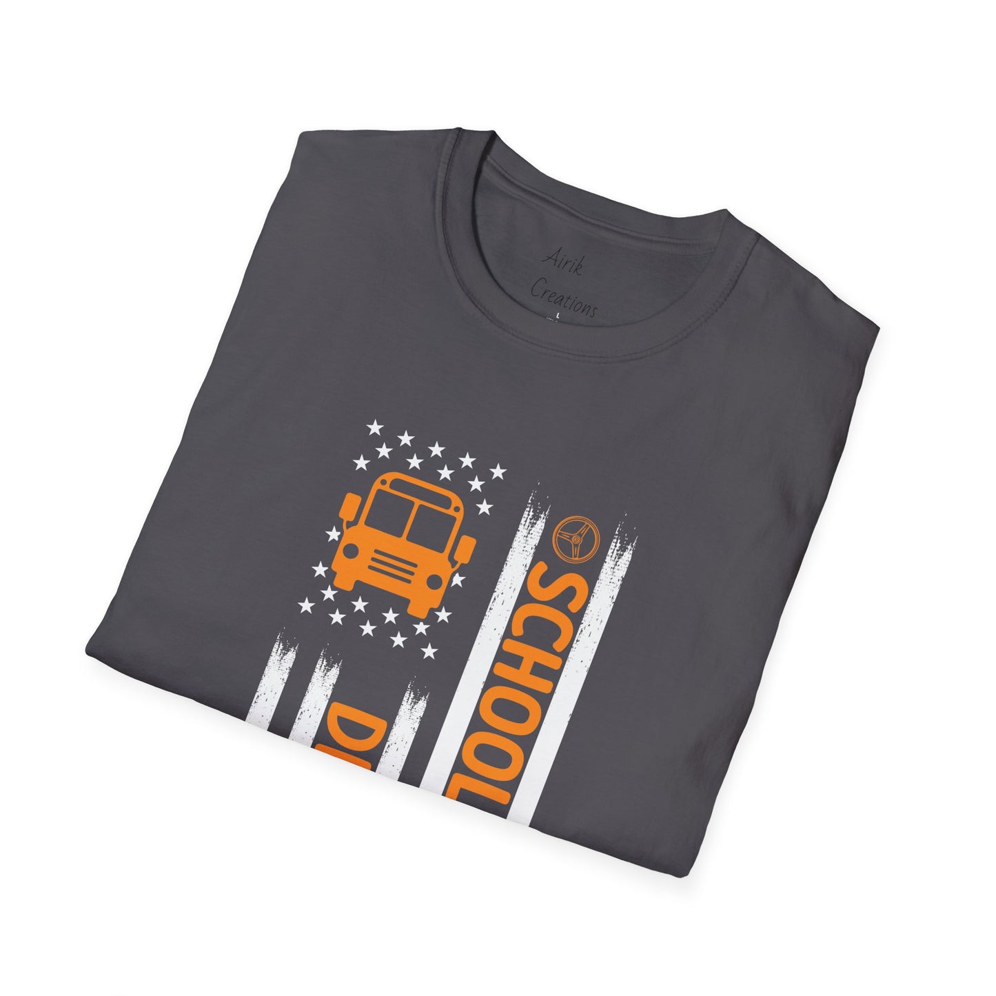 Unisex Softstyle T-Shirt - Patriotic School Bus