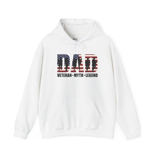 Unisex Heavy Blend™ Hooded Sweatshirt - Military Veteran Dad