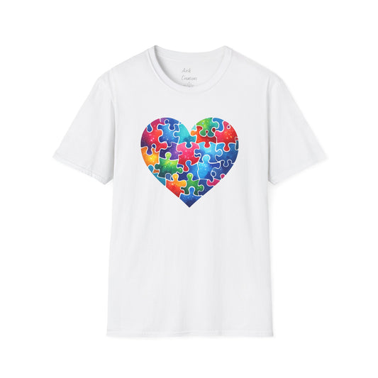 Unisex Softstyle T-Shirt - Autism Heart