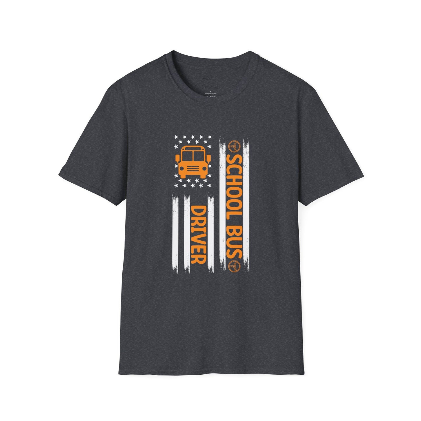 Unisex Softstyle T-Shirt - Patriotic School Bus