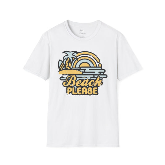 Unisex Softstyle T-Shirt - Beach Please