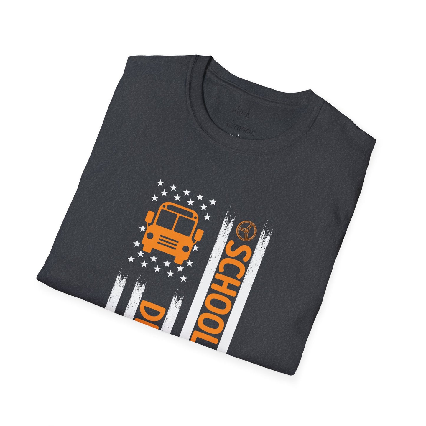 Unisex Softstyle T-Shirt - Patriotic School Bus