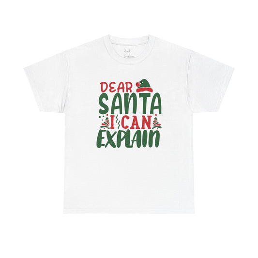 Unisex Heavy Cotton Tee - Santa I Can Explain