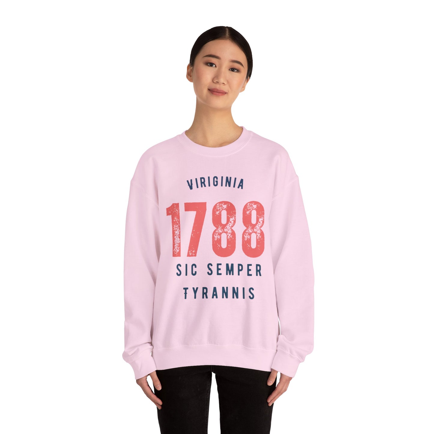 Unisex Heavy Blend™ Crewneck Sweatshirt - Virginia Sic Semper Tyrannis