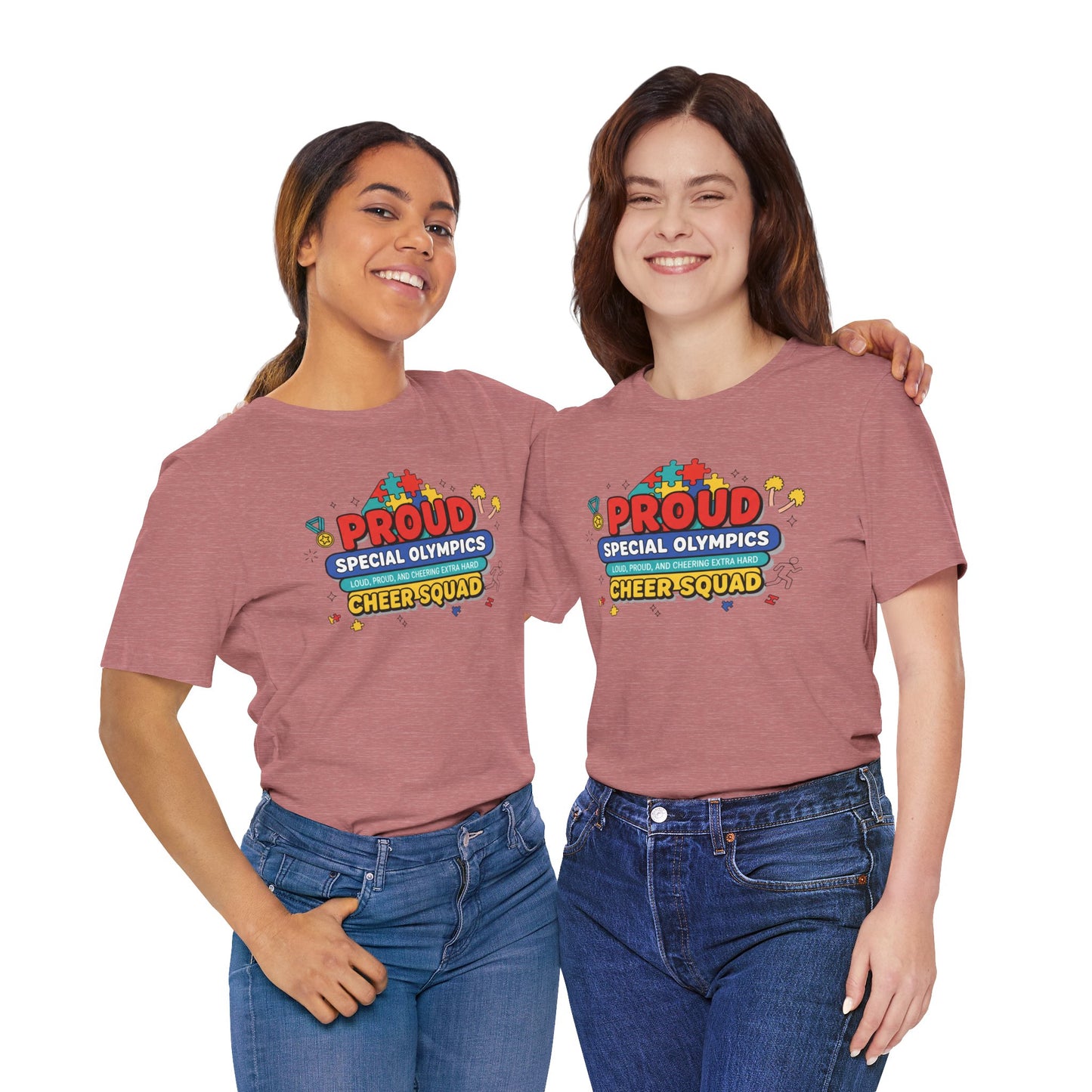 Proud Special Olympics Cheer Squad T-Shirt — Loud, Proud, and Cheering Extra Hard
