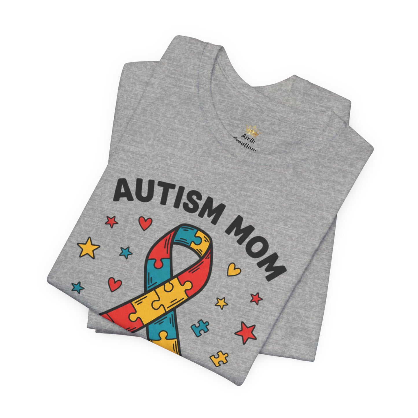 Autism Mom Tee — "AUTISM MOM – STRONGER THAN YOU KNOW" Puzzle Ribbon Shirt