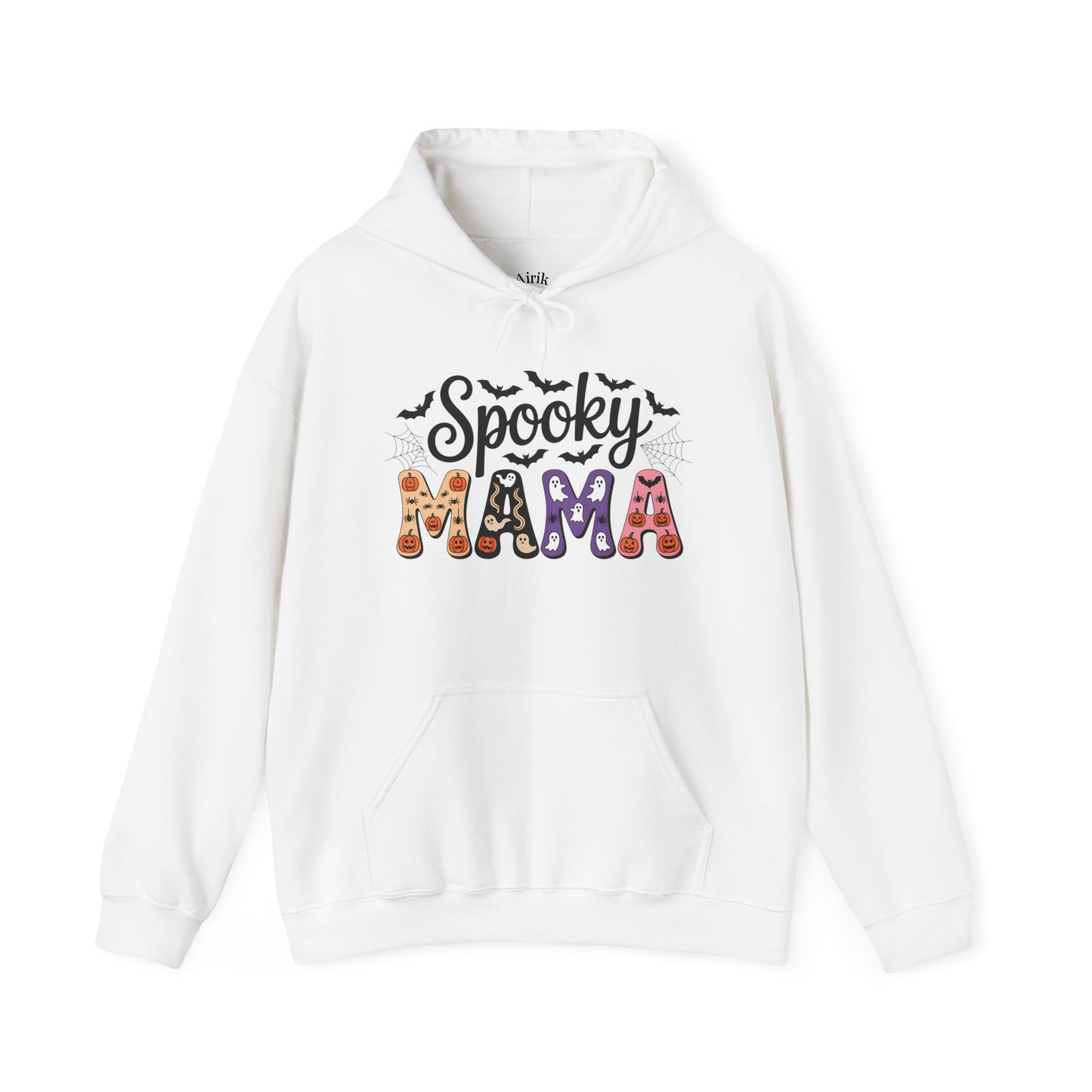 Spooky Mama Hooded Sweatshirt | Cozy Halloween Apparel, Unisex Sweatshirt, Gift for Halloween Lovers, Fall Fashion, Casual Hoodie