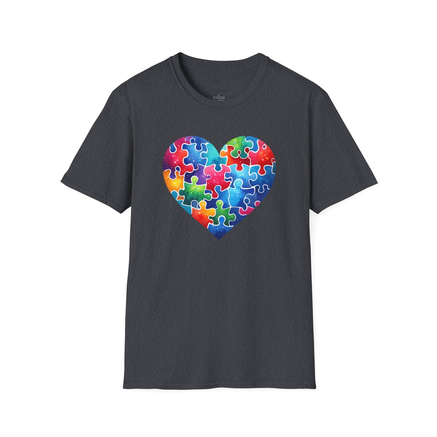 Unisex Softstyle T-Shirt - Autism Heart