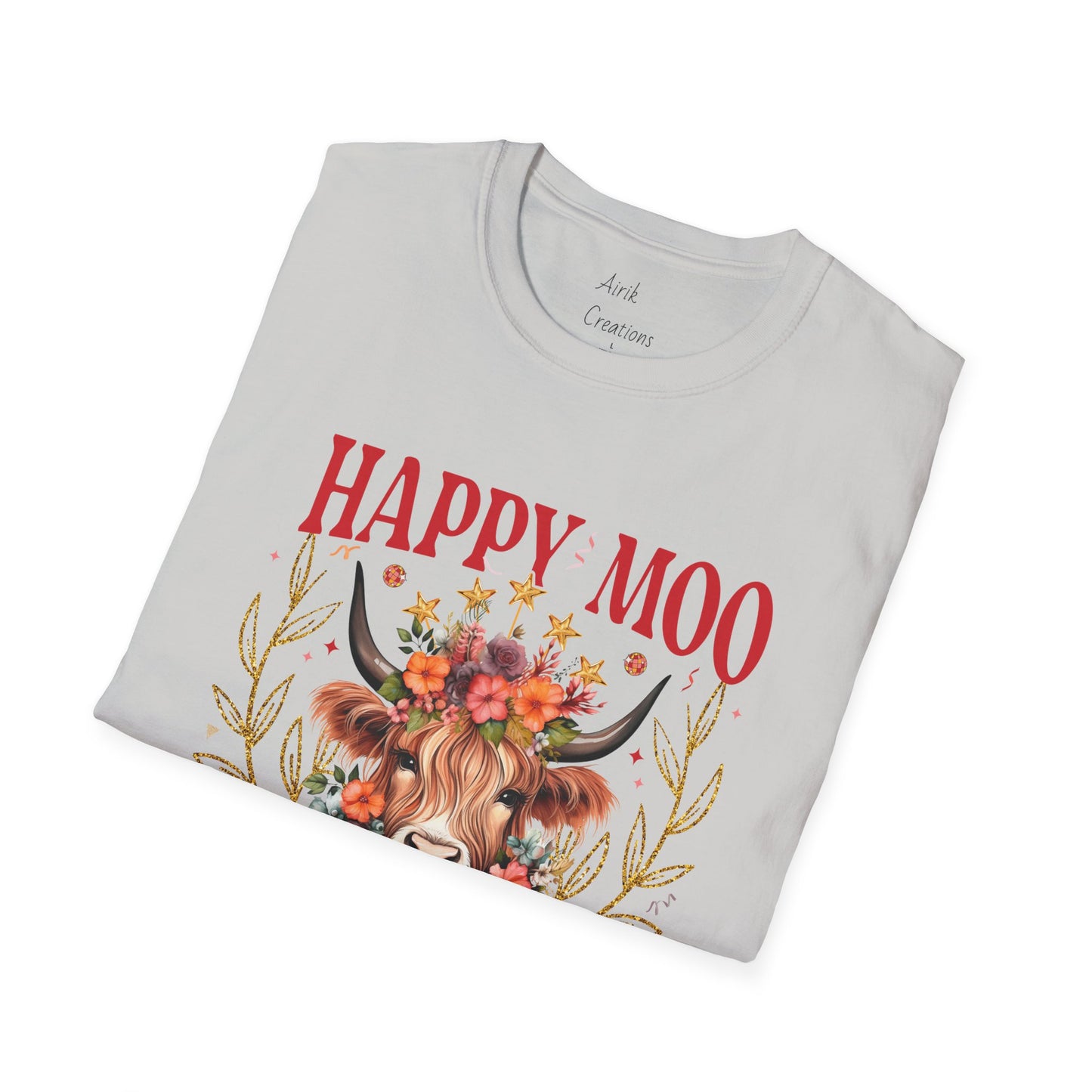 Unisex Softstyle T-Shirt - Happy Moo Year