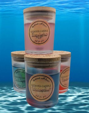 Seaside Serenity Gel Candle - Airik Creations LLC