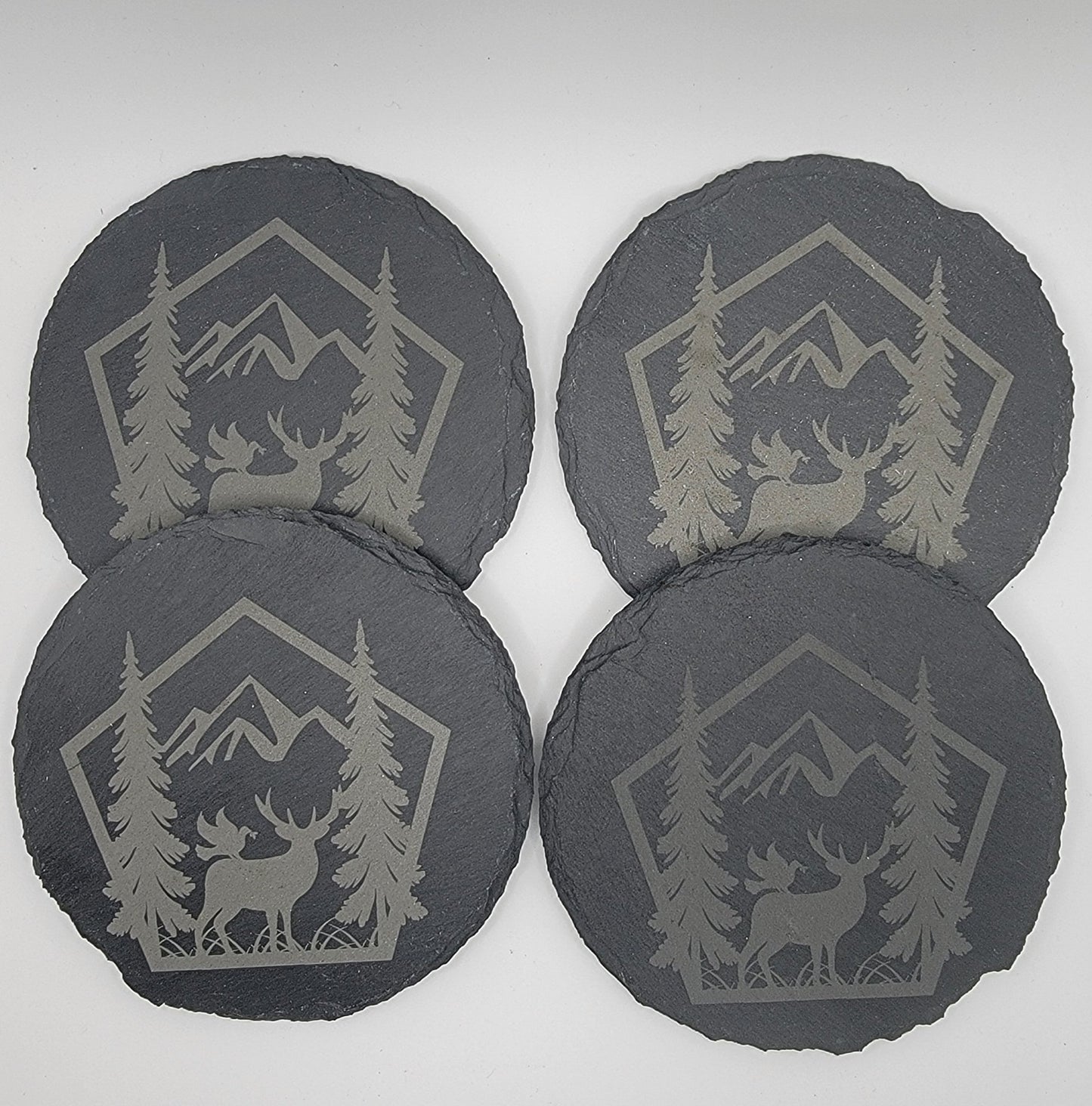 Slate Coasters Four Pack Outdoor Theme - Airik Creations LLC